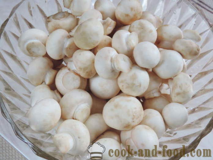 Lé gomba gyorsan -, hogyan kell főzni pácolt gombát otthon, lépésről lépésre recept fotók