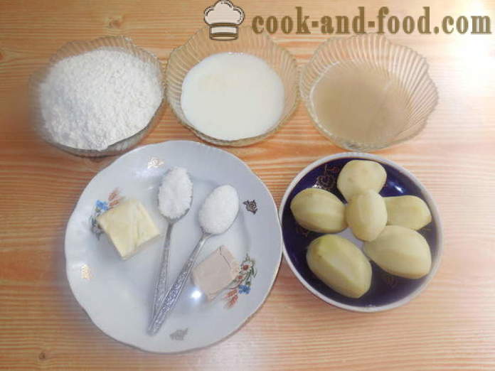 Házi kenyér krumplipürével - hogyan kell főzni burgonya kenyér otthon, lépésről lépésre recept fotók