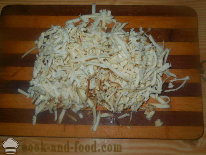 Vegetáriánus Dressed Herring nori - hogyan kell főzni a hering alatt bunda moszat nori, lépésről lépésre recept fotók
