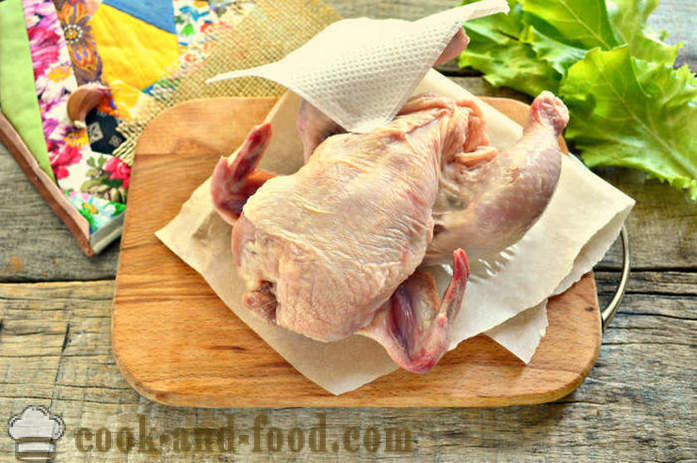 Csirke sült a hüvely teljesen -, hogyan kell sütni csirkét a sütőbe, egy lépésről lépésre recept fotók