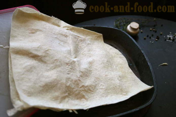 Borítékok töltött pita a grill egy piknik - hogyan kell főzni egy finom pita töltött otthon, lépésről lépésre recept fotók