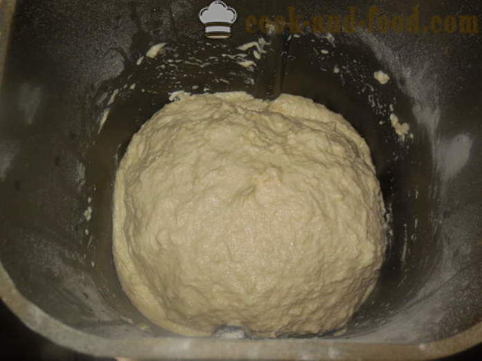 Sajtos kenyér szérum kenyérsütő - hogyan kell kenyeret sütni a kenyérsütő krémsajttal egy szérumot, lépésről lépésre recept fotók