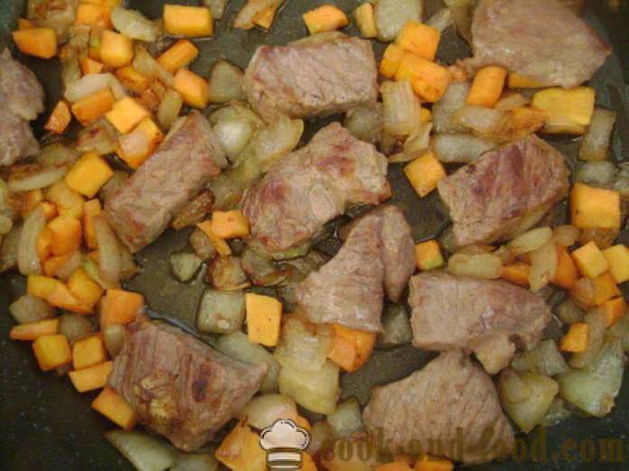 Pot sült hús és a burgonya a sütőben -, hogyan kell főzni a burgonyát a bankot a húst, egy lépésről lépésre recept fotók