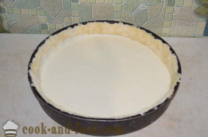 Cár sajttorta krémsajt a sütőben - hogyan kell főzni egy pite tészta sajttal, lépésről lépésre recept fotók
