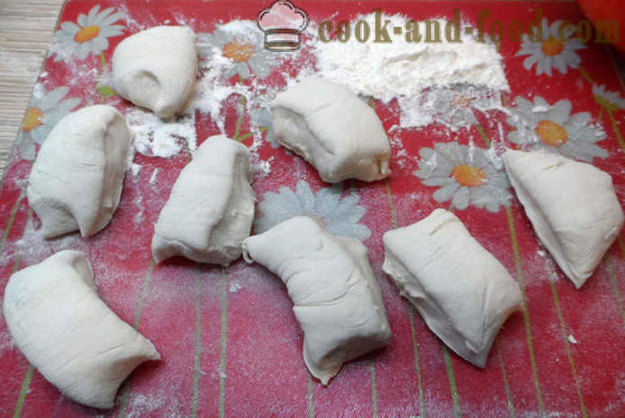 Kínai puff sütemények húst és a hagymát -, hogyan kell főzni kínai torta, lépésről lépésre recept fotók