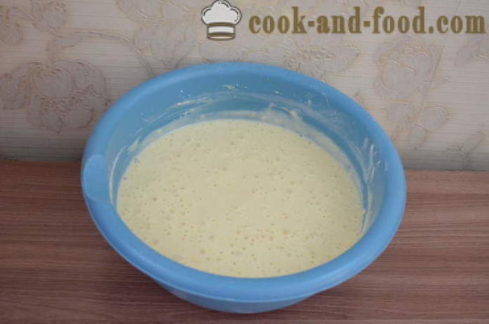Gyors Torta kefir töltelék nélkül -, hogyan kell elkészíteni zselés torta kefir a sütőben, a lépésről lépésre recept fotók