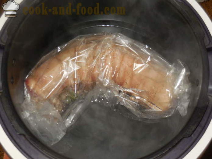 Főtt sertés podcherevka roll up markába -, hogyan kell főzni egy finom cipó sertés hashártya, lépésről lépésre recept fotók