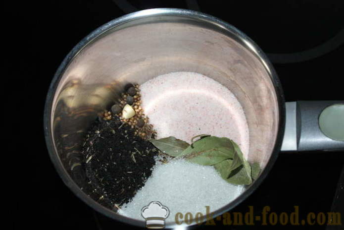 Ízletes makréla, füstölt tea, hagyma héjakat - miként a füst makréla hagyma bőr otthon, lépésről lépésre recept fotók