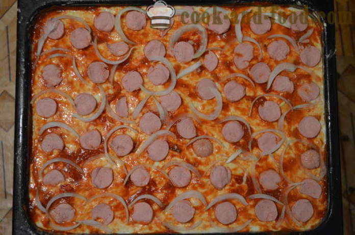 Kültéri pizza pie - hogyan kell főzni egy pizza-pite, lépésről lépésre recept fotók