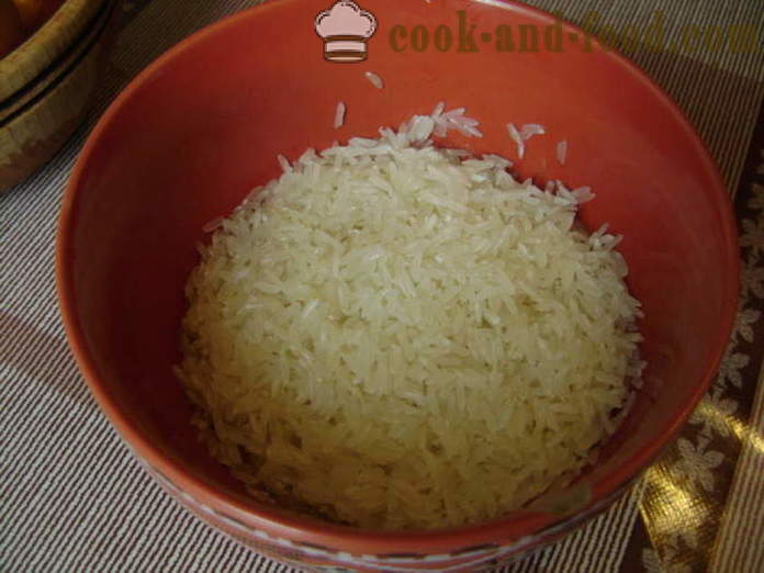 Finom omlós rizs körettel -, hogyan kell főzni ropogós rizs körettel, a kínai, a lépésről lépésre recept fotók