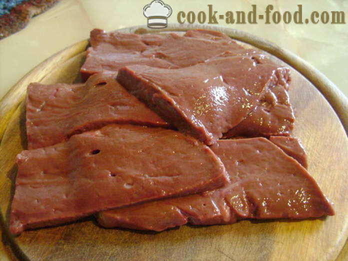 Soft marhamáj sült -, hogyan kell főzni sült marhahús máj puha, lépésről lépésre recept fotók