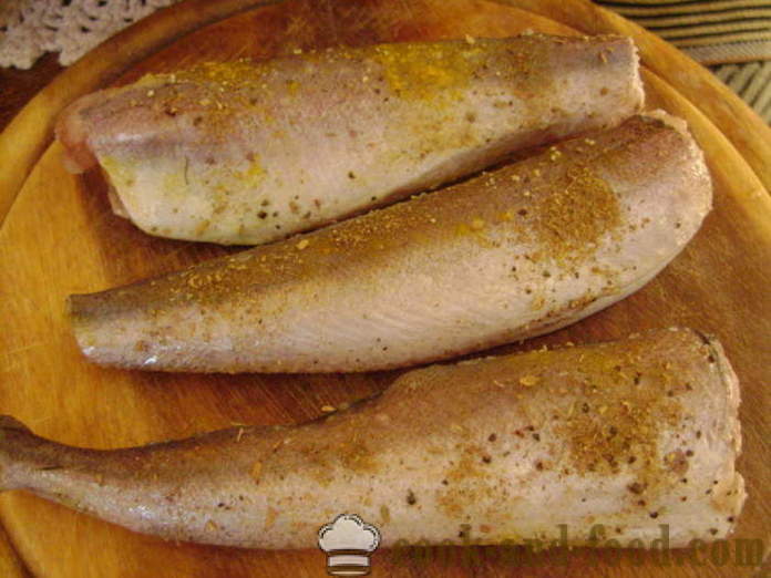 Fish rakott -, hogyan kell főzni halat rakott a kemencében, a lépésről lépésre recept fotók