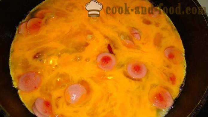 Nagy tükörtojás kolbászfélék strucctojások - hogyan kell főzni egy omlett strucc tojás, lépésről lépésre recept fotók