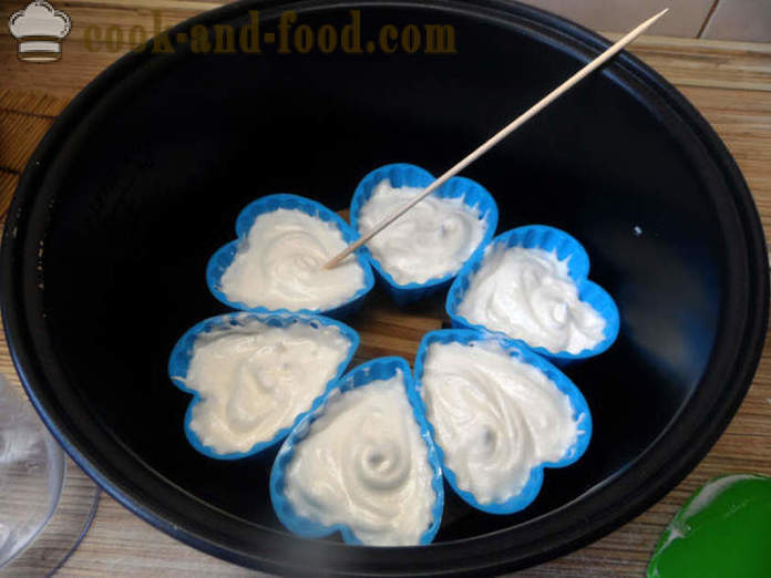 Keksz szilikon formákba zselé és bogyók - hogyan kell főzni keksz konzervdoboz, lépésről lépésre recept fotók