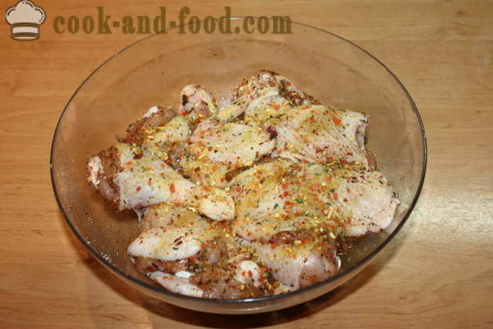Csirke darabokat, rántott - ízletes főzni a csirke darabokat a sütőben, a lépésről lépésre recept fotók