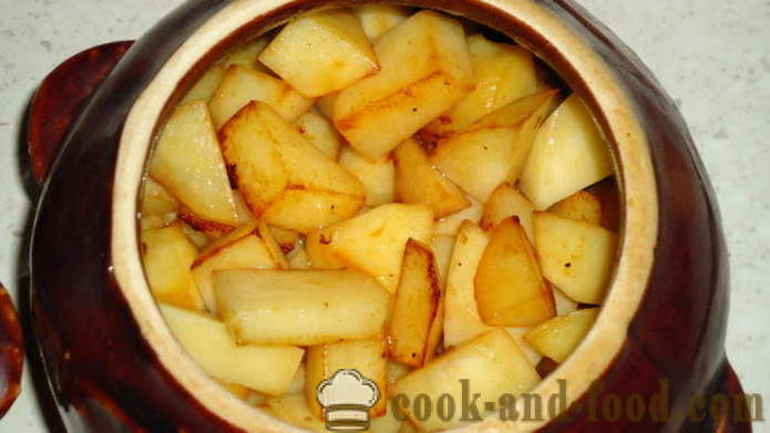 Pot sült a kemencében - hogyan kell főzni egy fazék sült, lépésről lépésre recept fotók