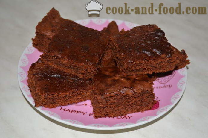 Chocolate brownie torta - hogyan lehet a csokoládé brownie otthon, lépésről lépésre recept fotók