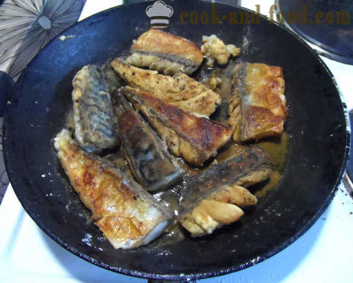 Makréla sült teriyaki szósz egy serpenyőben -, hogyan kell főzni finom sült makréla, lépésről lépésre recept fotók