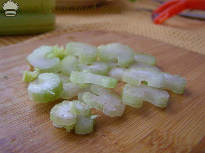 Gyors saláta szalonna -, hogyan lehet gyorsan és ízletes saláta, lépésről lépésre recept fotók