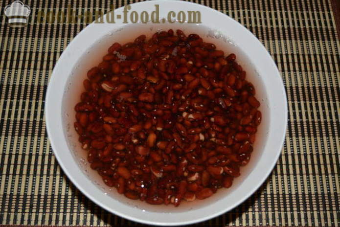 Lobio vörös bab sárgarépa és lukom- hogyan kell főzni lobio vörös bab, lépésről lépésre recept fotók