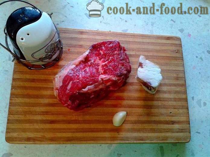Hús tekercsek a serpenyőben -, hogyan kell főzni hús tekercs töltelék, lépésről lépésre recept fotók