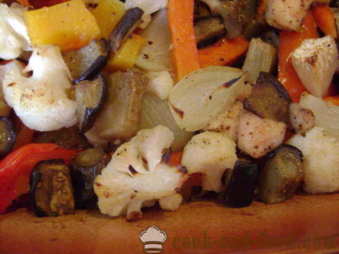 Csirkemell filé zöldséges a sütőben - hogyan kell főzni csirke zöldségekkel, lépésről lépésre recept fotók