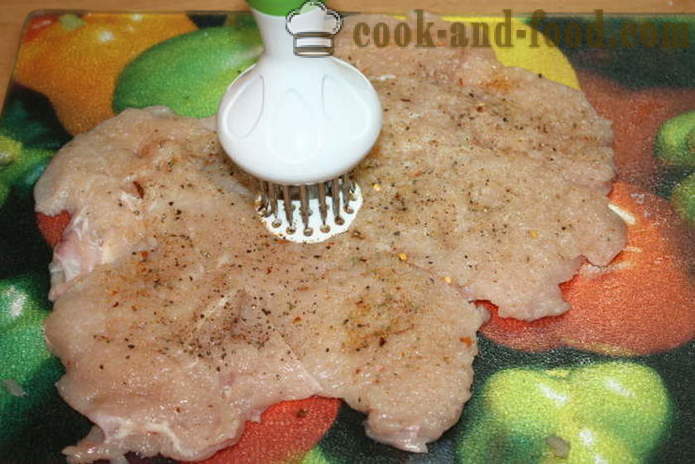 Fasírt töltött csirkemell gombával és a darált hús a sütőben - hogyan kell főzni egy fasírt otthon, lépésről lépésre recept fotók