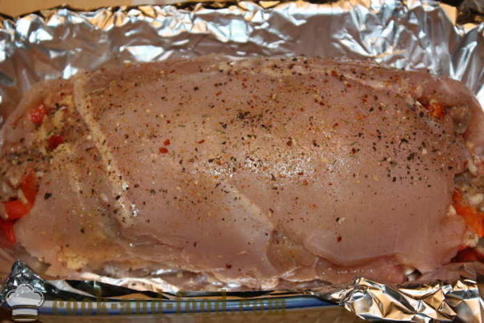 Fasírt töltött csirkemell gombával és a darált hús a sütőben - hogyan kell főzni egy fasírt otthon, lépésről lépésre recept fotók