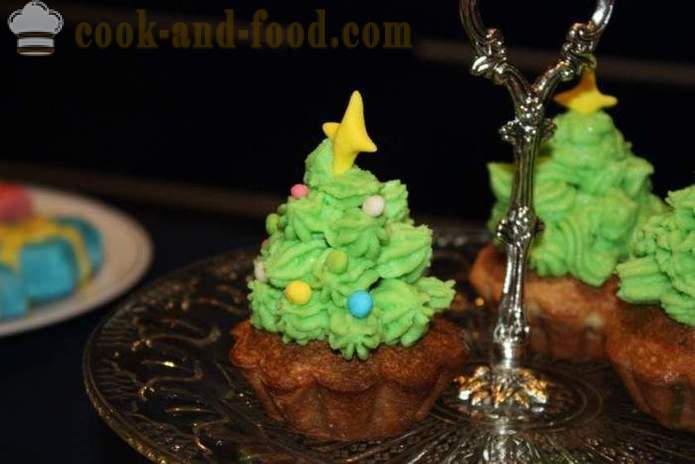 Karácsonyi sütemények - hogyan és díszítse sütemény a New Year, a lépésről lépésre recept fotók