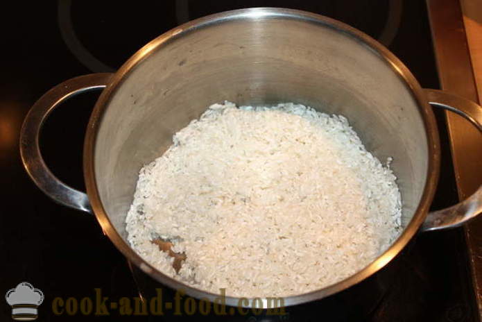 Rice kása sütőtökkel a tej -, hogyan kell főzni rizs kása sütőtökkel egy tányérra, a lépésről lépésre recept fotók