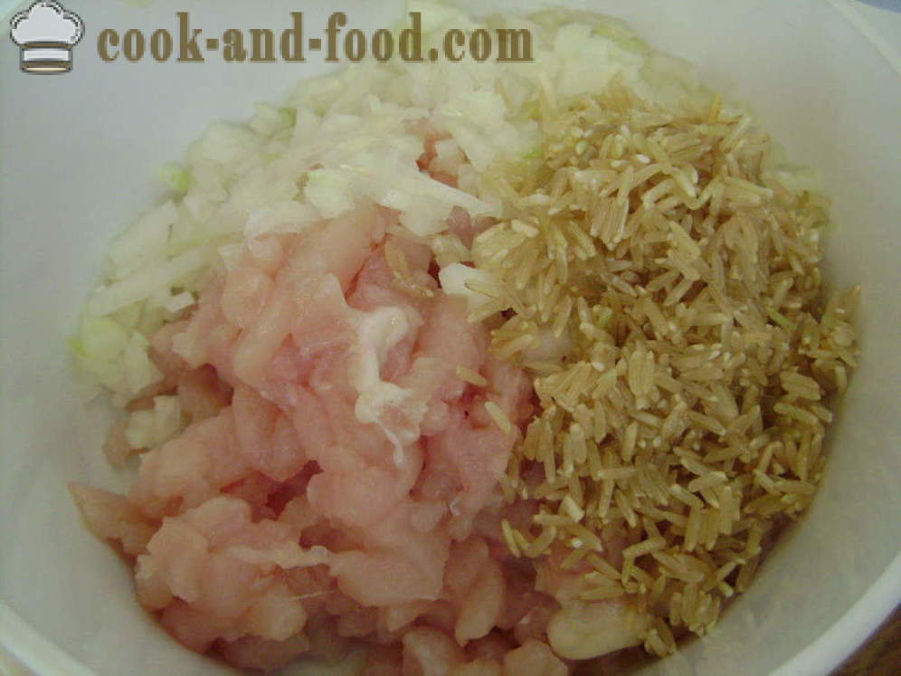 Töltött zöldségek rizzsel és darált hús -, hogyan kell elkészíteni töltött zöldségek, a lépésről lépésre recept fotók