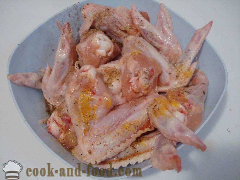 Skewers csirkeszárny - hogyan kell főzni nyárs csirkeszárny, lépésről lépésre recept fotók