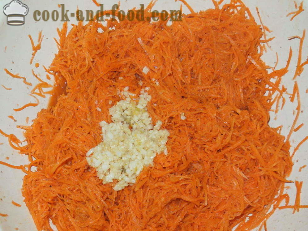 Sárgarépa koreai -, hogyan kell főzni sárgarépát koreai otthon, lépésről lépésre recept fotók