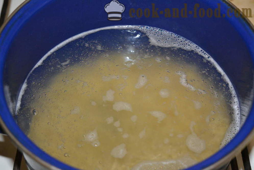 Hogyan Forraljuk tészta köret - hogyan kell főzni tésztát tartani összeragadt, lépésről lépésre recept fotók
