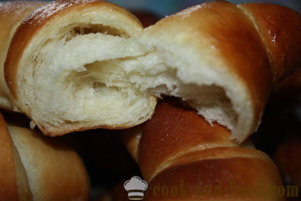 Valódi francia croissant -, hogyan kell főzni a francia croissant otthon, lépésről lépésre recept fotók