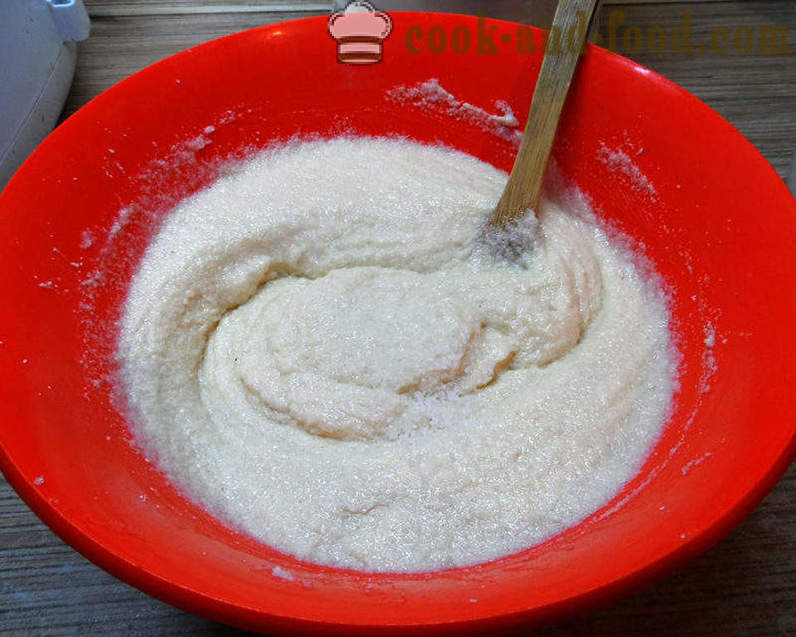 Egyszerű aprósütemény joghurt vagy tejföl búzadara - hogyan lehet cupcakes bádogtartályban lépésről lépésre recept fotók