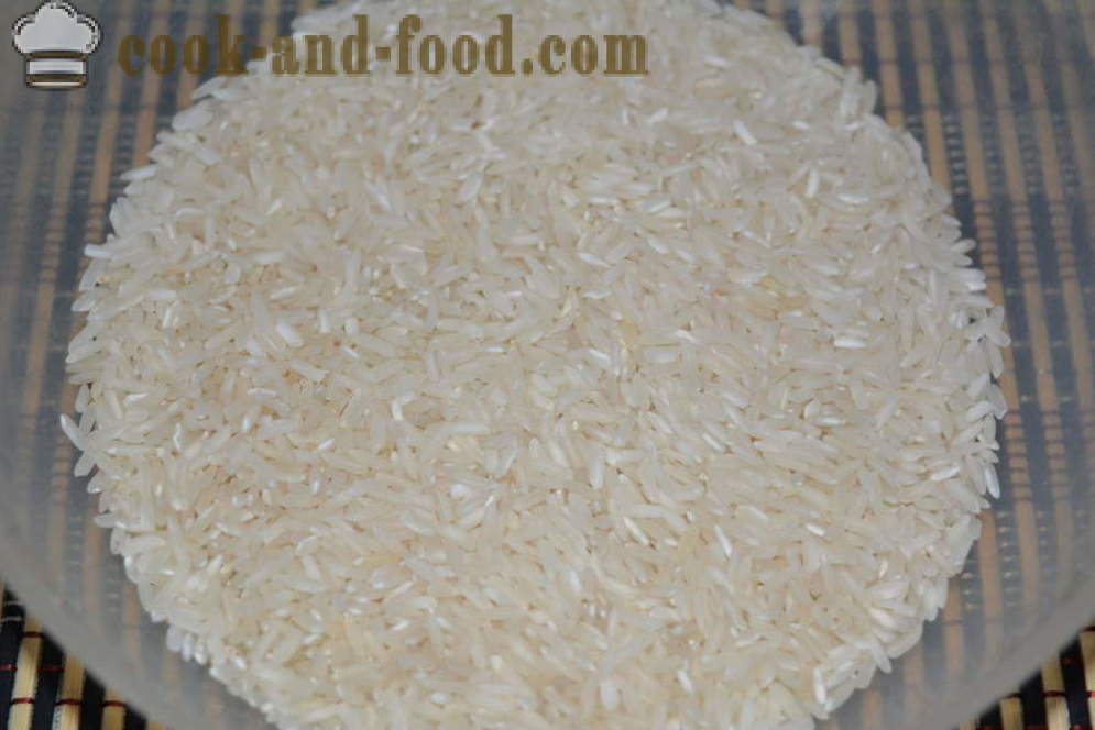 Főzni rizs körettel és törékeny -, hogyan kell főzni ropogós rizs egy serpenyő, egy lépésről lépésre recept fotók