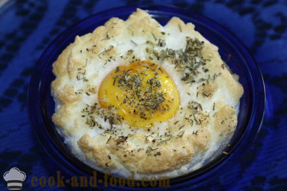 Szokatlan tojás sajttal Dobozos -, hogyan kell főzni rántotta a sütőben, a lépésről lépésre recept fotók