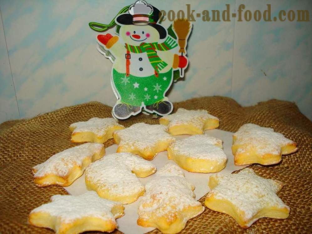 Házi túrós keksz -, hogyan kell sütni a cookie-kat túrós otthon, lépésről lépésre recept fotók
