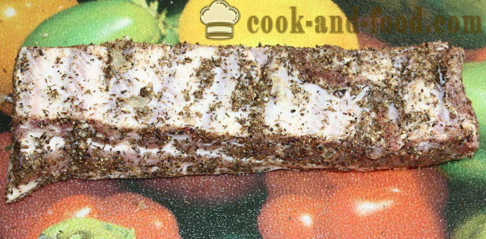 Bacon, kemencében sült burgonyával - hogyan kell sütni finom szegy a sütőben, a lépésről lépésre recept fotók