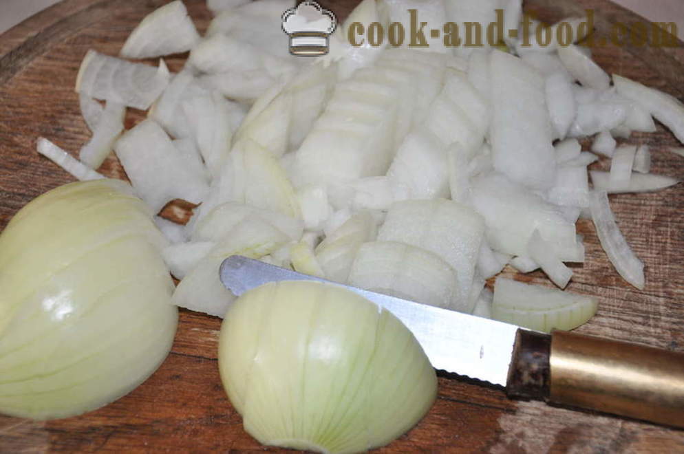 Finom pilaf pilaf sertéshús egy serpenyőben -, hogyan kell főzni pilaf omlós sertéshús a lemezen, lépésről lépésre recept fotók