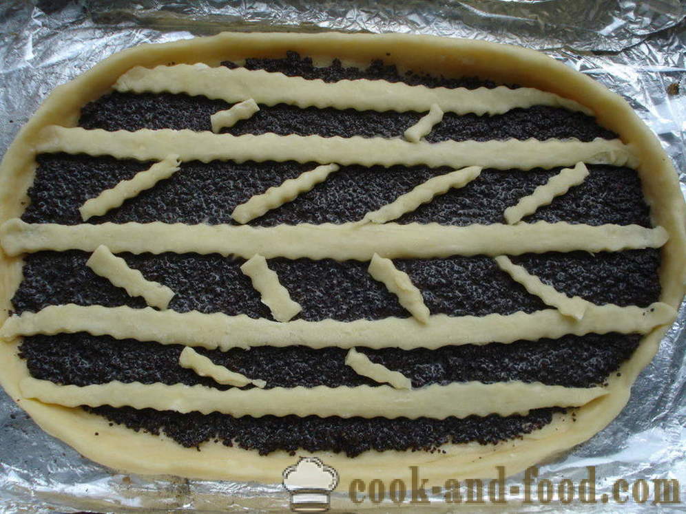 Élesztő torta Mákos a sütőben - hogyan kell főzni egy tortát mákkal, lépésről lépésre recept fotók