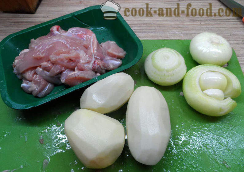 Echpochmak tatár, a hús és a burgonya -, hogyan kell főzni echpochmak, lépésről lépésre recept fotók