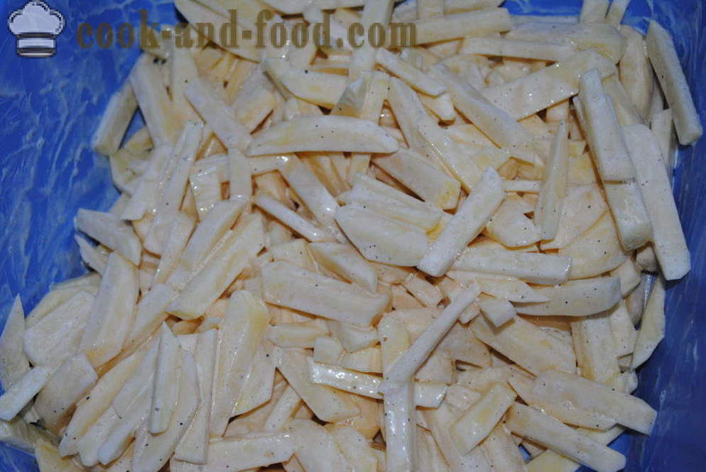 Sült burgonya sajttal és gombával - mindkettő ízletes sült krumpli a sütőben, a lépésről lépésre recept fotók