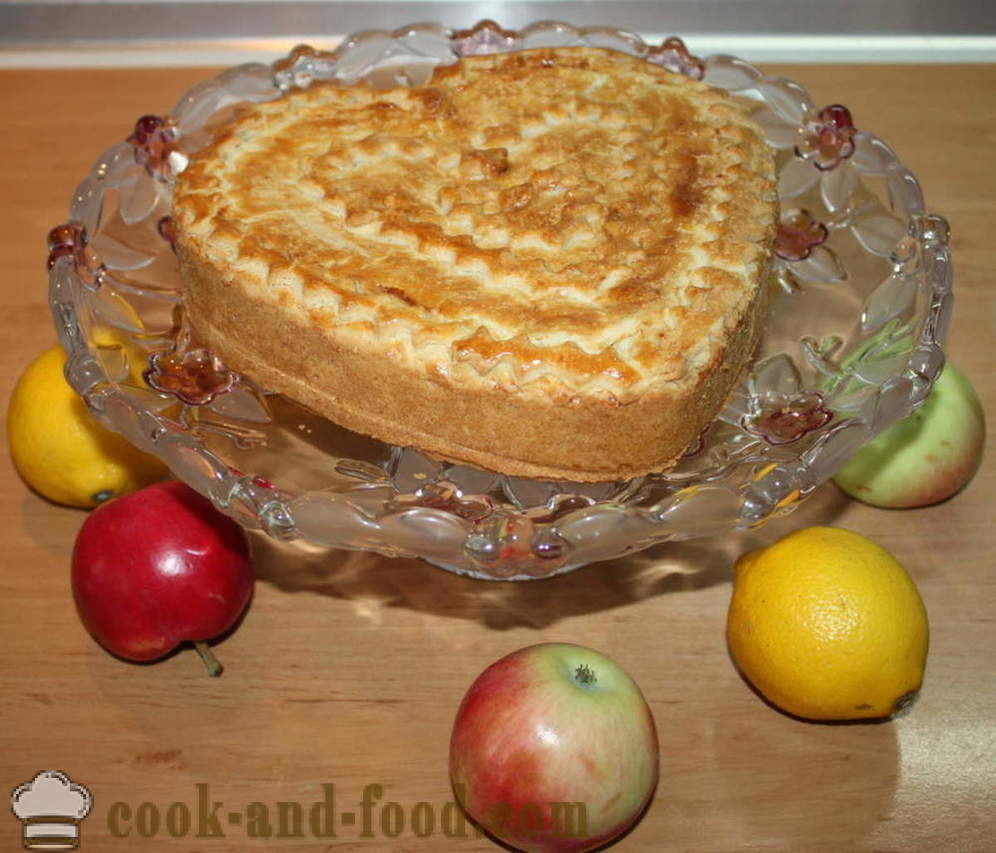 Zárt almás pite tészta - hogyan lehet a pite tésztát, lépésről lépésre recept fotók