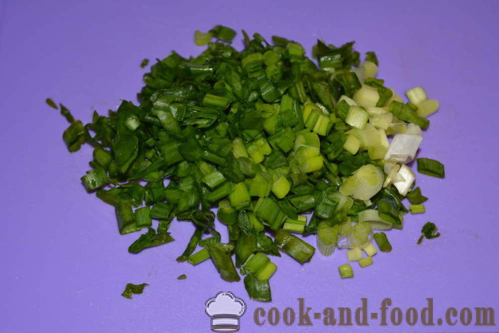 Ízletes saláta articsóka és a sárgarépa és a zöld hagymát -, hogyan kell elkészíteni egy salátát az articsóka és a sárgarépa recept egy fotó