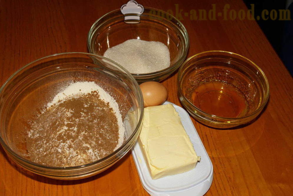 Mézeskalács süti fahéjjal, mézzel - hogyan lehet egy mézeskalács otthon, lépésről lépésre recept fotók