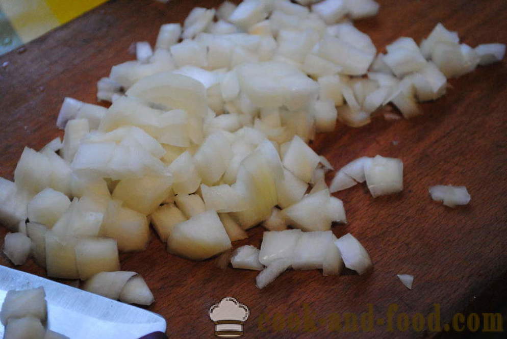 Puff saláta gombával és sajttal - hogyan készítsük réteges saláta gombával, lépésről lépésre recept fotók