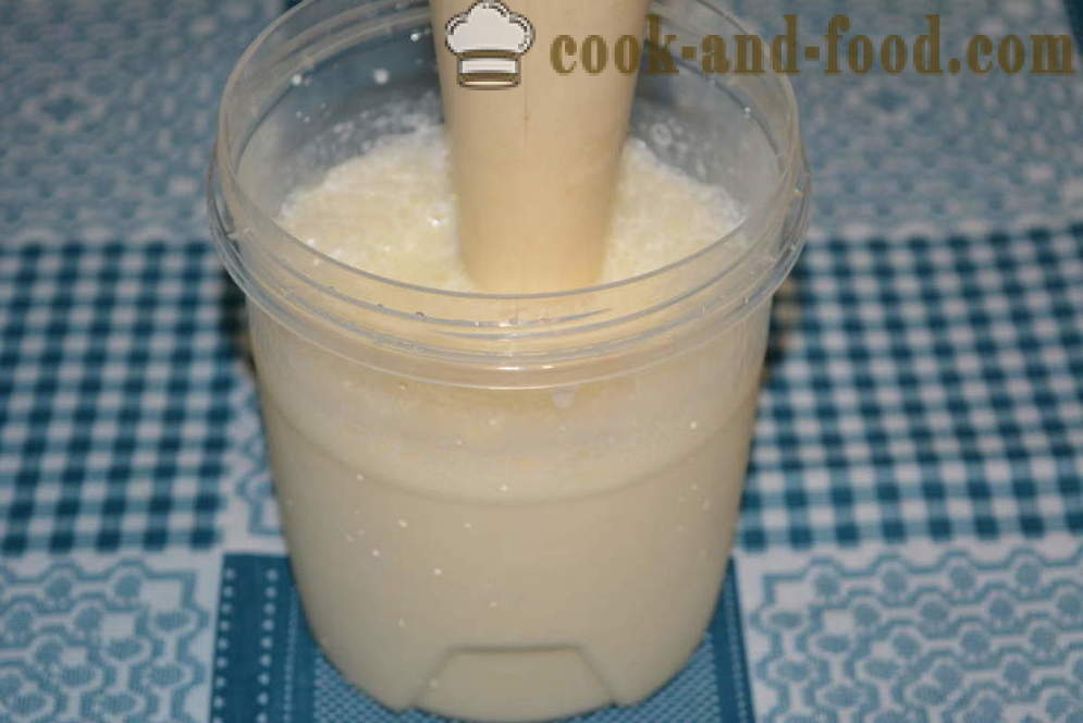Tej koktél fagylalttal, banán egy mixer -, hogyan lehet egy turmix otthon, lépésről lépésre recept fotók