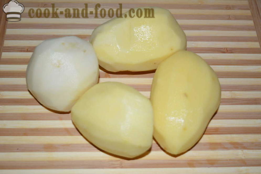 Ropogós sült krumpli a sütőben - hogyan kell főzni krumplit otthon, lépésről lépésre recept fotók